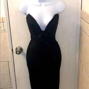 Black Windsor dress with low neck line!